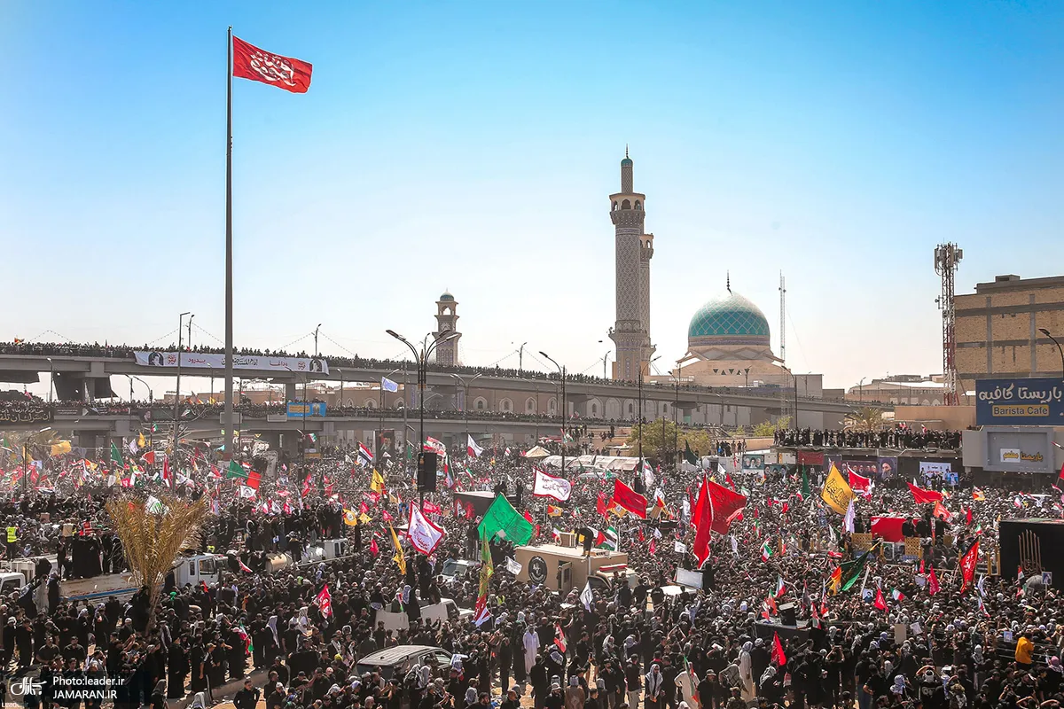 تشییع پیکر مطهر رهبر شهید در نجف اشرف تشییع پیکر مطهر رهبر شهید در نجف اشرف