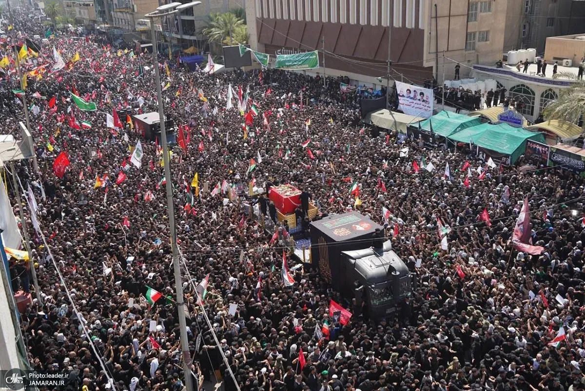 تشییع پیکر مطهر رهبر شهید در نجف اشرف تشییع پیکر مطهر رهبر شهید در نجف اشرف
