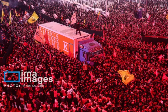 مراسم تشییع پیکر مطهر رهبر شهید انقلاب در کربلا