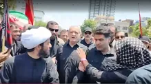 حضور پزشکیان کنار مردم در مراسم تشییع رهبر شهید ایران