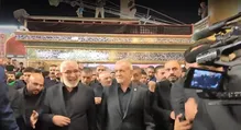 دعای زائران حرم امیرالمومنین برای پزشکیان؛ دست علی به همراهت