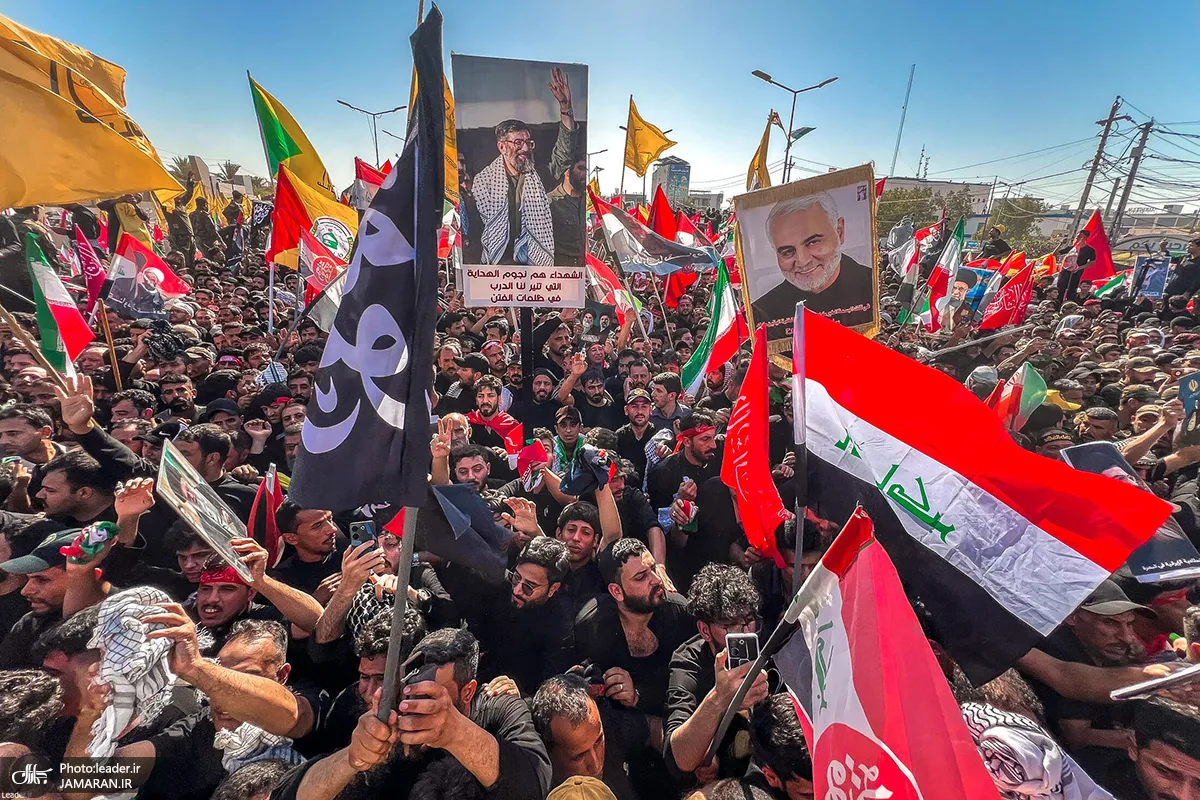 تشییع پیکر مطهر رهبر شهید در نجف اشرف تشییع پیکر مطهر رهبر شهید در نجف اشرف