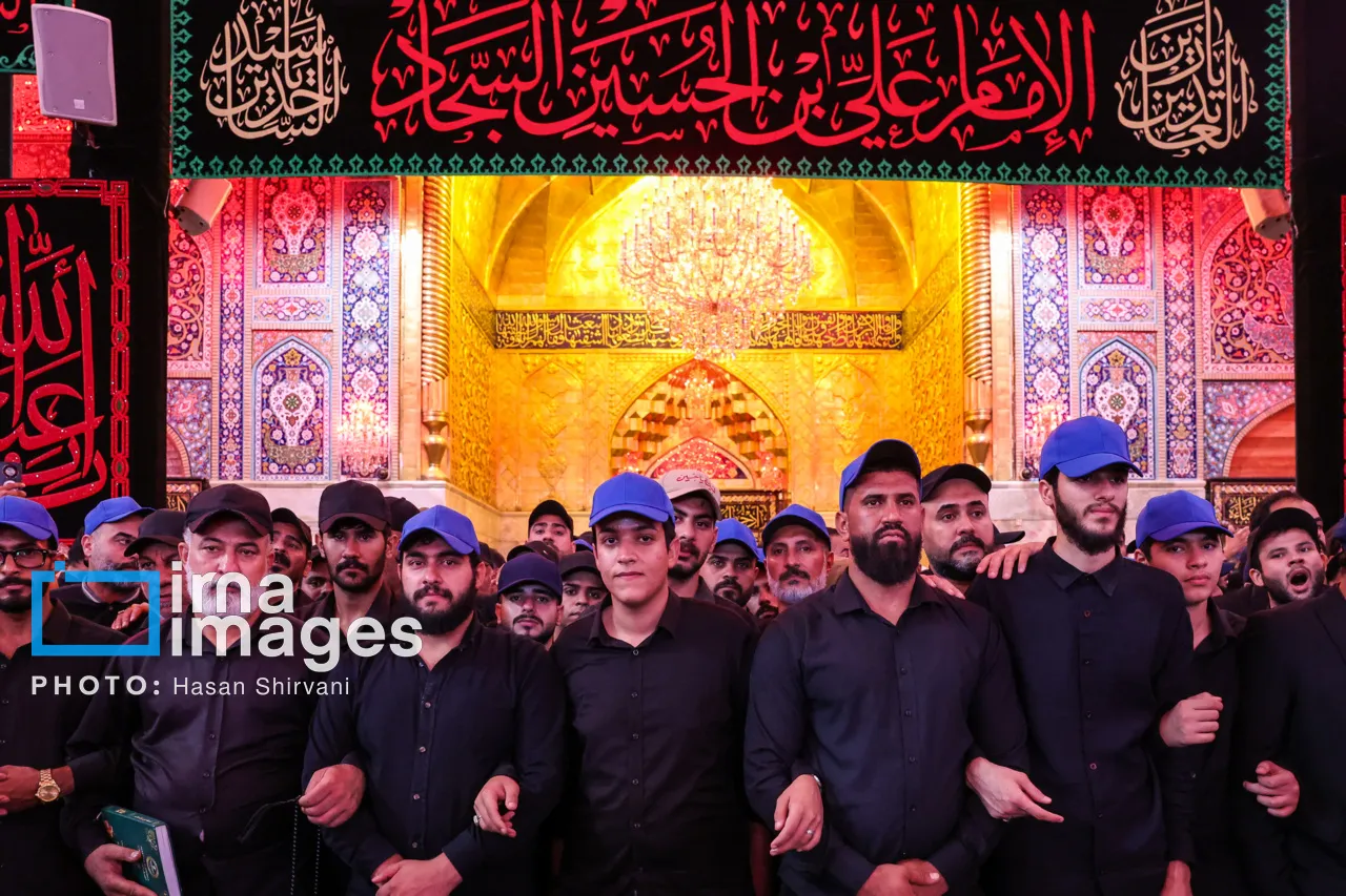 تشییع و وداع با پیکر مطهر رهبر شهید انقلاب در کربلا تشییع و وداع با پیکر مطهر رهبر شهید انقلاب در کربلا