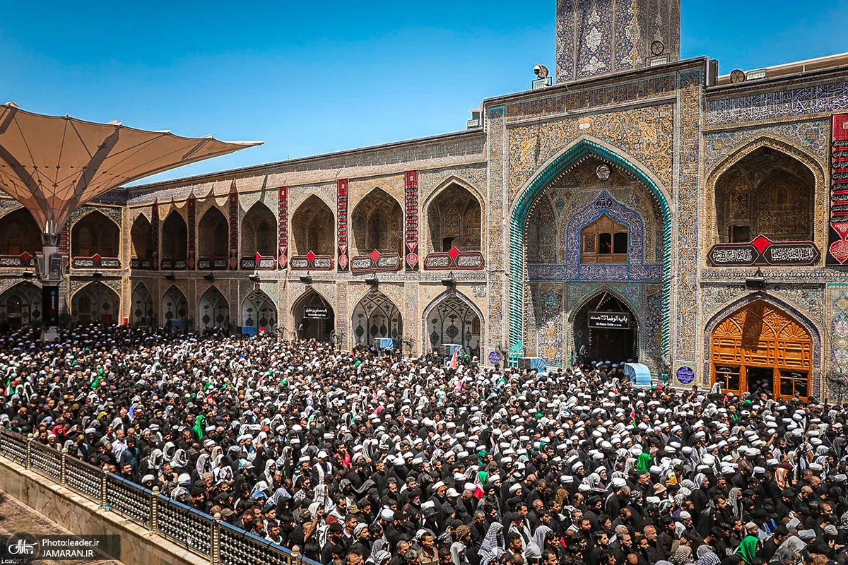 تشییع پیکر مطهر رهبر شهید در نجف اشرف تشییع پیکر مطهر رهبر شهید در نجف اشرف
